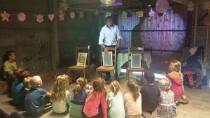 Jan Meeusen op kinderfeestje