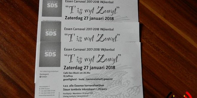 Uitslag tombola Wijkenbal