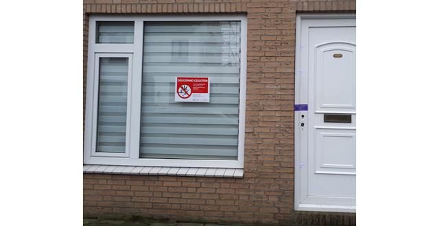 Woning per direct gesloten vanwege drugslaboratorium