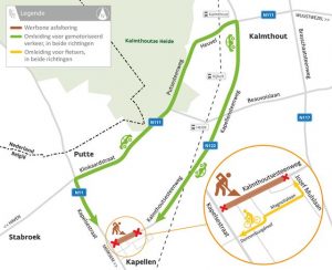 Nieuw asfalt Kalmthoutsesteenweg