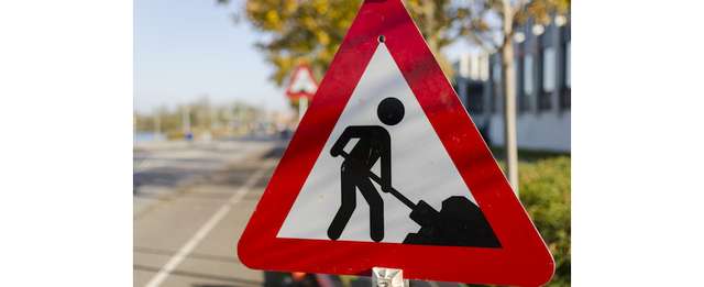 Herschilderen fietssuggestiestrook Stationsstraat