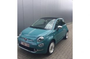Fiat 500 cabrio van parking station Kalmthout gestolen
