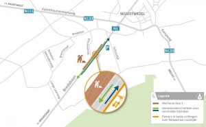 Werken wegdek Bredabaan Wuustwezel-centrum