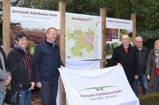 Nieuwe borden verwelkomen bezoekers bij Grenspark Kalmthoutse Heide