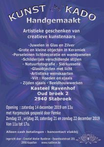 Rustbron organiseert Kunst N Kado 2019 - Kasteel Ravenhof - Stabroek - Noordernieuws.be