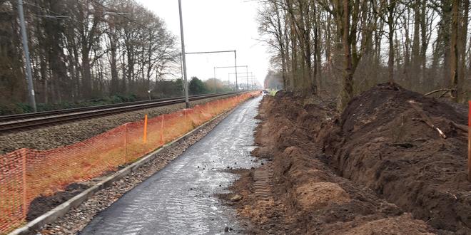 Deel fietsostrade blijft werfzone tot half maart