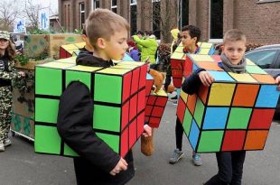 Kindercarnaval optocht Mariaberg Centrum - Essen - (c) Noordernieuws.be 2020 - 10u