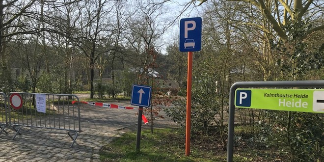 Alle parkings aan de Kalmthoutse Heide afgesloten