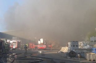 Brand bij Papier Michel