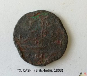 Pieter van Agtmaal - Hobby Metaaldetector - Essen 2021 - (c) Noordernieuws.be - munten - x. cash, Brits-Indië 1803