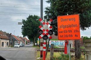 Werken aan spoorovergang Heikantstraat van 3 tot 20 september