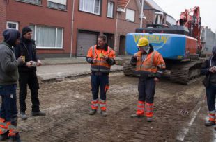Hartverwarmend bedankje bewoners voor arbeidersploeg werken Kammenstraat