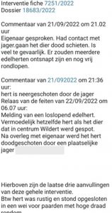 Politie en gemeentebestuur logen over dood edelhert2