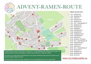 Stichting Cultureel Nispen organiseert Advent-ramen-route
