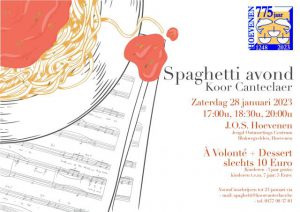 Koren Canteclaer organiseren Spaghetti-avond2