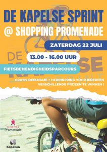 Kapelse Sprint organiseert fietshappening in winkelcentrum