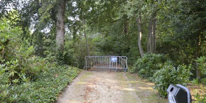 Wandelbrug gemeentepark wordt afgebroken