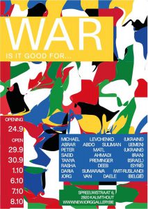 Thema nieuwe tentoonstelling Jorg Van Daele 'WAR… is it good for…'