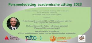 15e academische zitting met gastspreker Bernard De Potter V.M.M.2