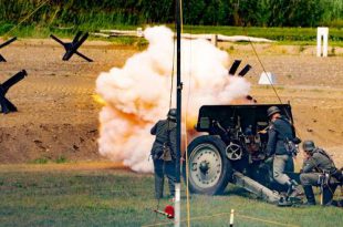 Artillerie oefent in Brasschaat