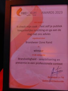 Brandweer Zone Rand wint Fireforum Award2