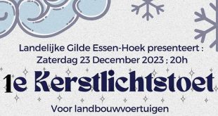 Landelijke gilde Essen Hoek organiseert 'Kerstlichtstoet'