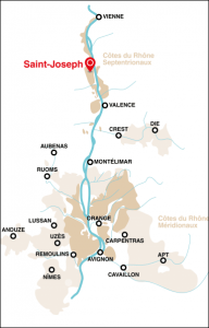 Tips4Trips. AOC Saint-Joseph kaart