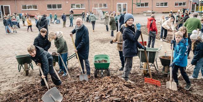 Sint-Jozefschool Heide zet stappen richting een groenere speelplaats