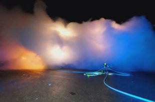 Brand in overslaghal site Noord, Brecht
