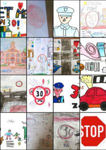 Winnaar tekenwedstrijd ‘Zet zone 30 in de verf’