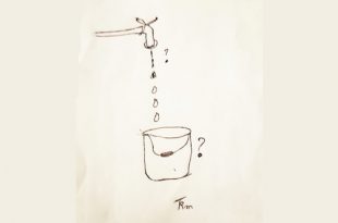 Rose Marie Timmermans - Tekening bij gedicht - Water - Over waterverspilling