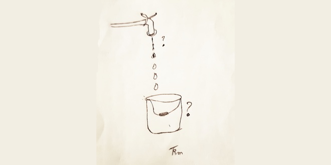 Rose Marie Timmermans - Tekening bij gedicht - Water - Over waterverspilling