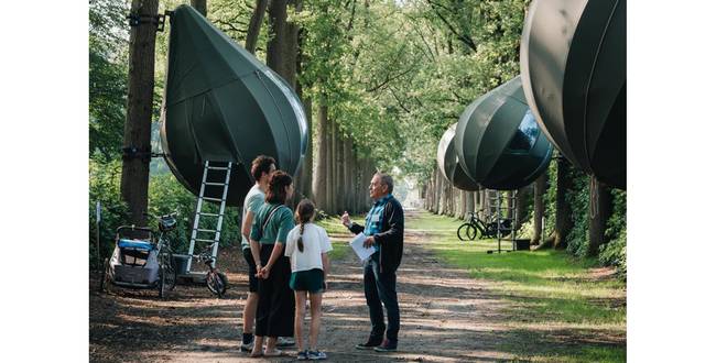 Overnachten in de bomen van domein Franciscanessen