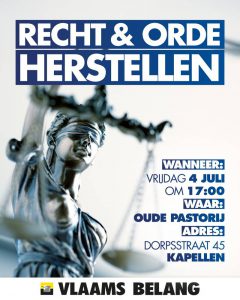 Vlaams Belang Kapellen organiseert demonstratie tegen zinloos geweld en overlast 2