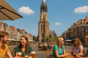 Weekendje Delft - Kerk en markt - gezellig iets drinken