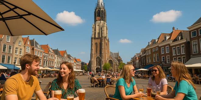 Weekendje Delft - Kerk en markt - gezellig iets drinken