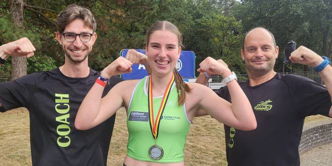 Zilver en brons op B.K. voor jonge JAKS-atleten